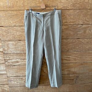 Faconnable Ladies Linen Pants (Women's Size 16), Wide Leg Trousers